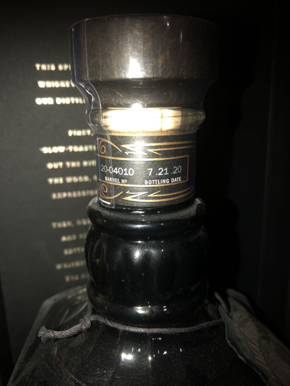 LIQUOR : Single Barrel Eric Church  alcohol collectible - Main Image 2