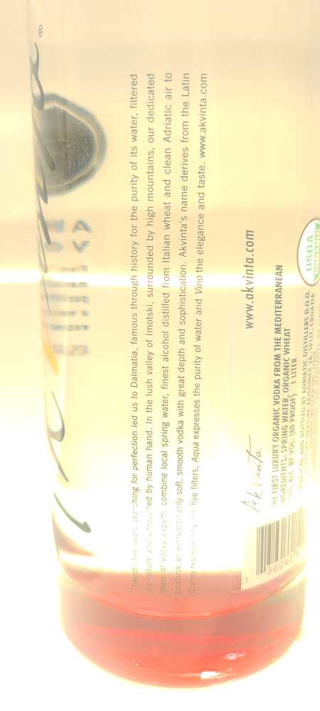 AKVINTA - Adriatic Distillers (1 L) alcohol collectible [Barcode 736040516705] - Main Image 2