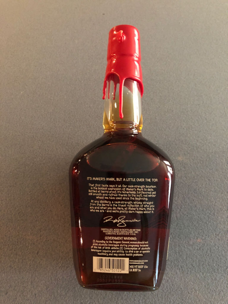 Maker’s Cask Strength 23-02 - Maker’s Mark Distillery Inc. (750mL) alcohol collectible [Barcode 085246501221] - Main Image 2