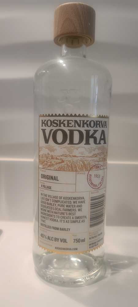 Koskenkorva Vodka - Koskenkorva (750mL) alcohol collectible [Barcode 720815890039] - Main Image 2
