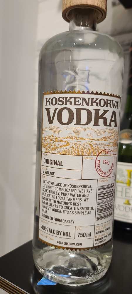 Koskenkorva Vodka - Koskenkorva (750mL) alcohol collectible [Barcode 720815890039] - Main Image 4