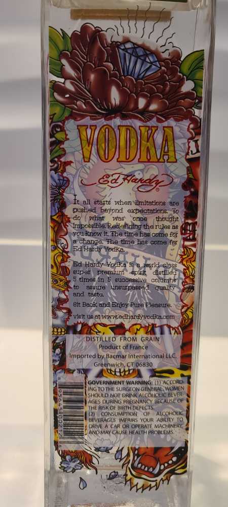 Ed Hardy   (750 mL) alcohol collectible [Barcode 895645002126] - Main Image 2