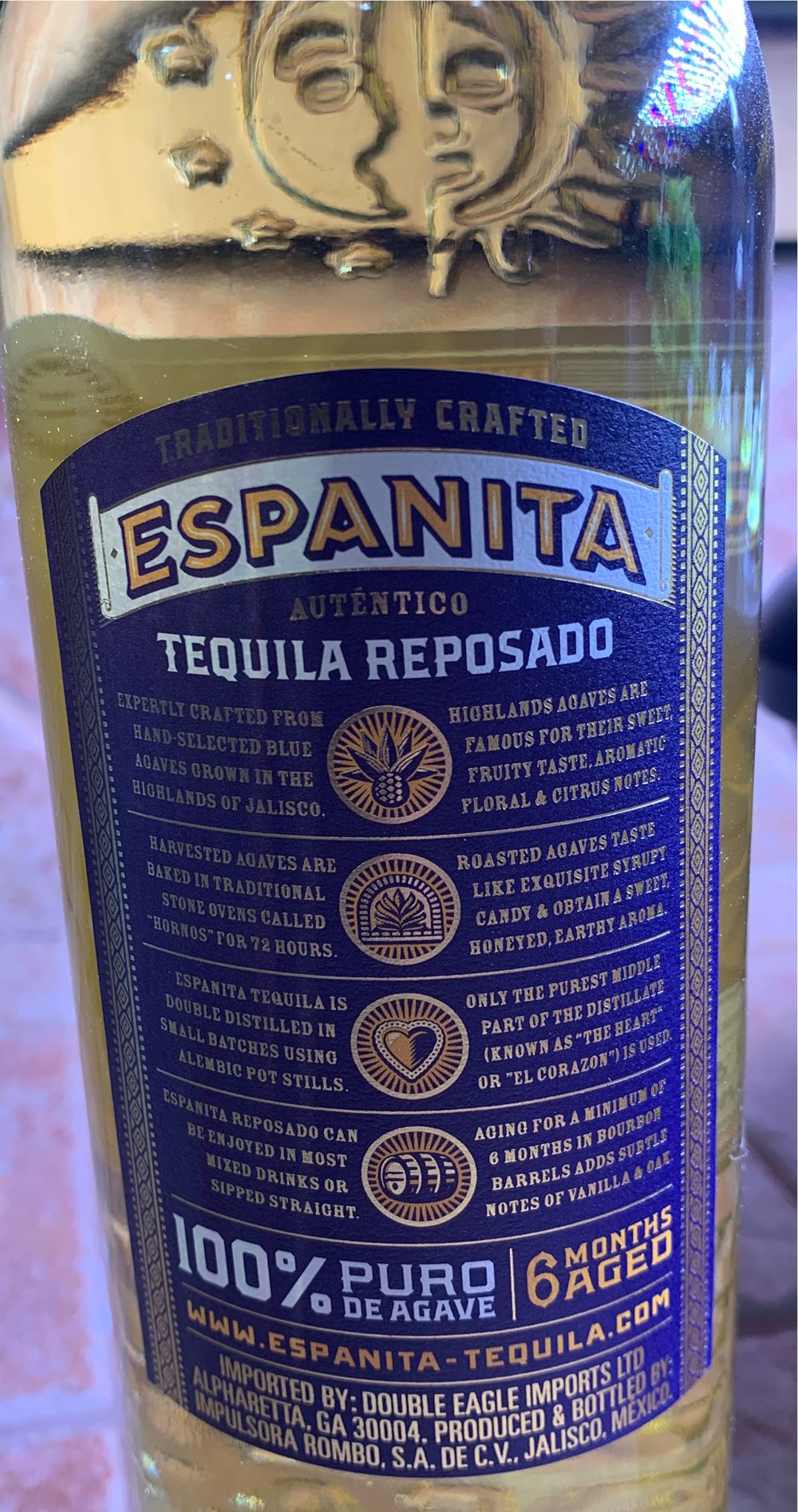 Tequila / Reposado - Espanita - Double Eagle Imports LTD (750 mL) alcohol collectible [Barcode 861954000139] - Main Image 3