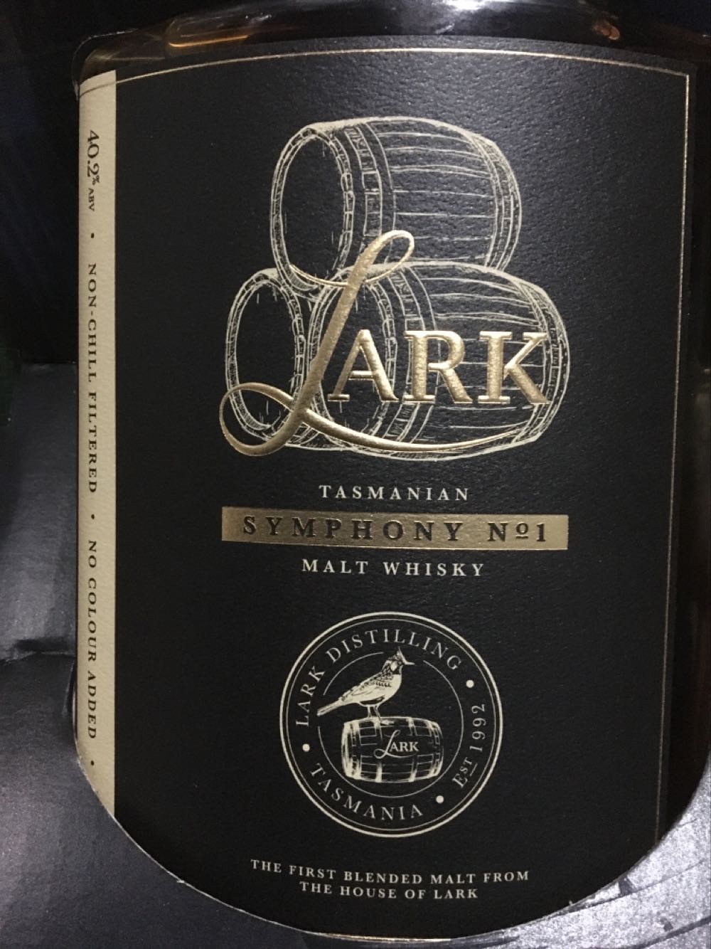 Lark Symphony No.1 Malt Whisky - Lark Distillery (700 mL) alcohol collectible [Barcode 9321651000487] - Main Image 2