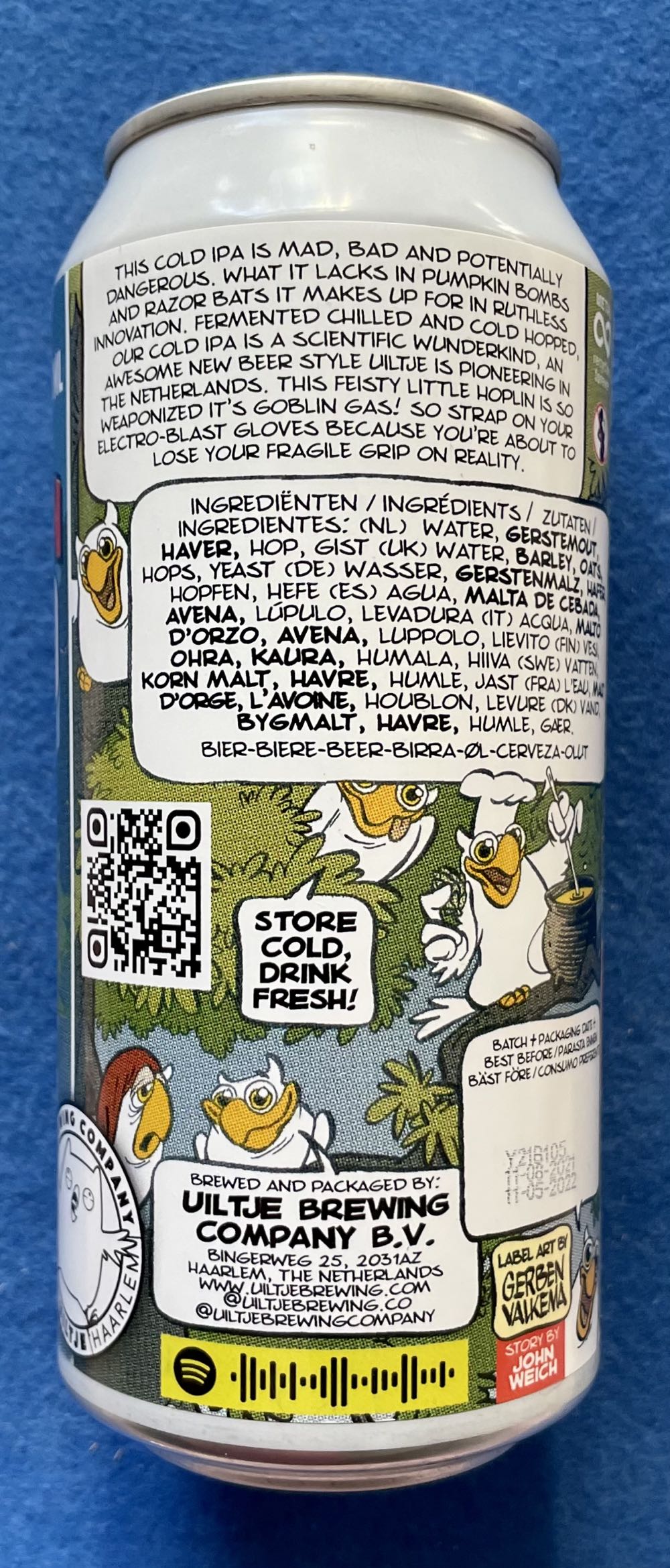 Revenge Of The Hoplin - Uiltje Brewing Company (440 mL) alcohol collectible [Barcode 8720254563602] - Main Image 4