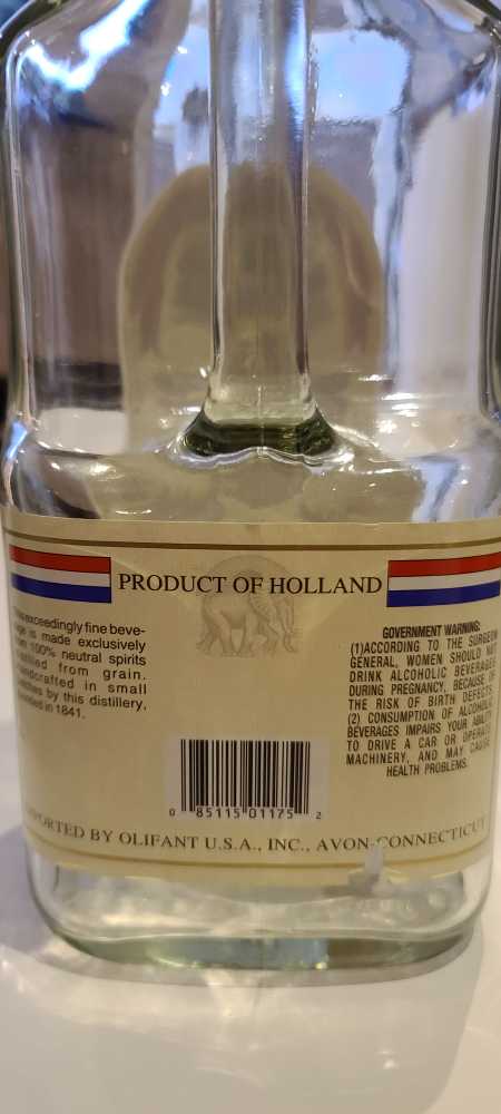 Olifant  - J.J. Melchers Ws. Schiedam (1.7 L) alcohol collectible [Barcode 085115011752] - Main Image 2