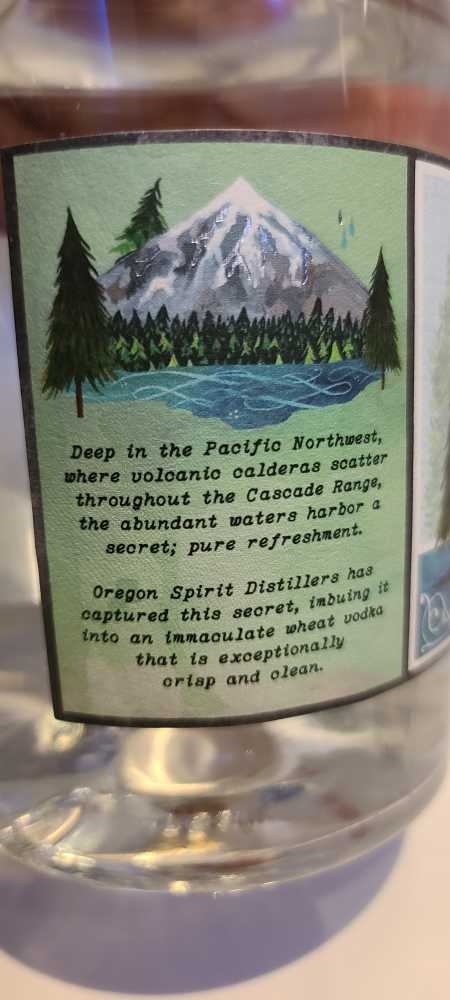 Cascadian - Oregon Spirit Distillers (750 mL) alcohol collectible [Barcode 837654834701] - Main Image 2