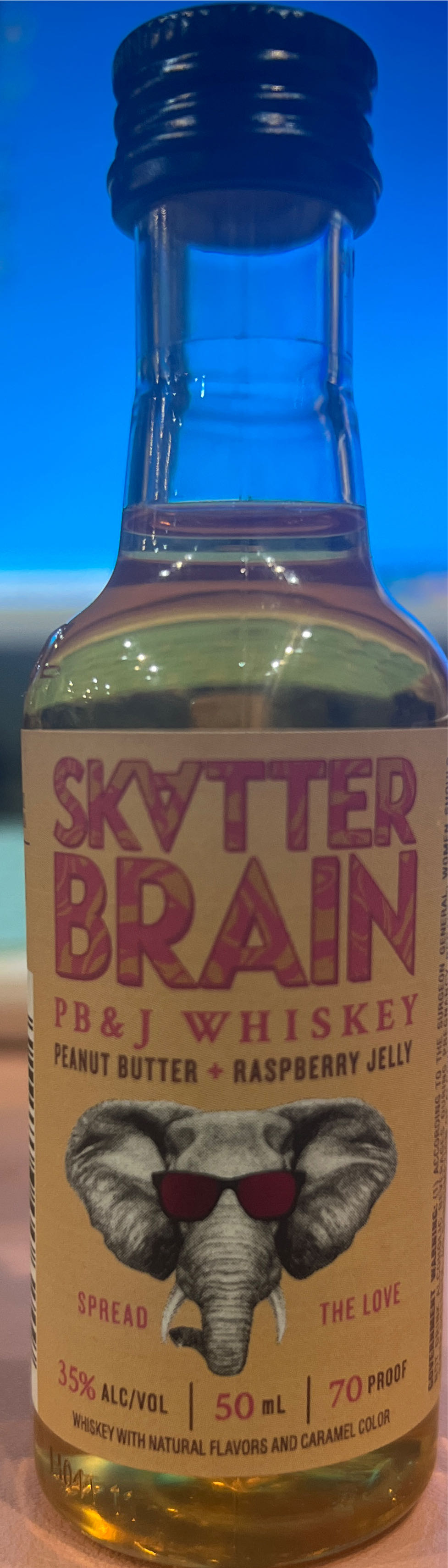Skatter Brain Peanut butter Whiskey - Skatter Brain (750 mL) alcohol collectible [Barcode 087116004504] - Main Image 2