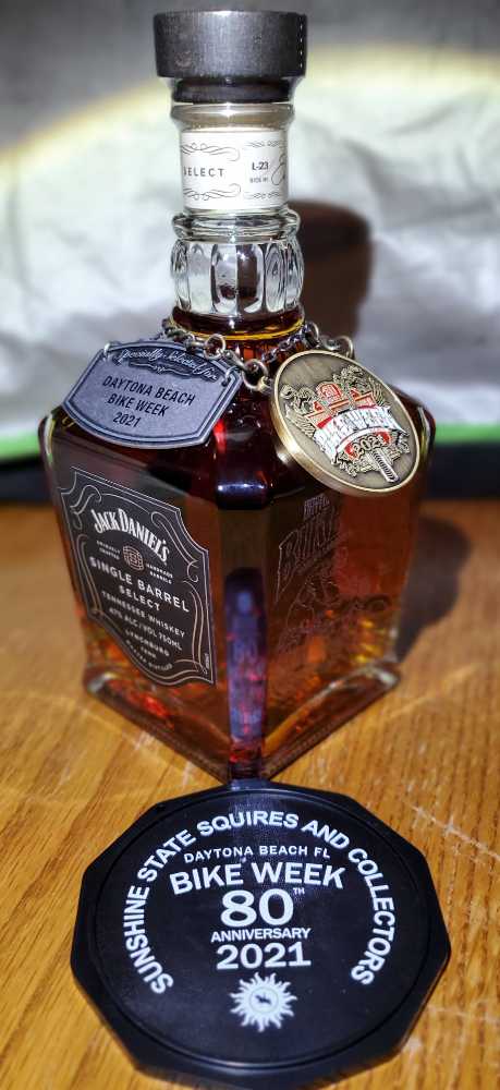 Daytona Bike Week 80th” 2021 - Jack Daniels’ Distillery (750 mL) alcohol collectible [Barcode 082184004289] - Main Image 2