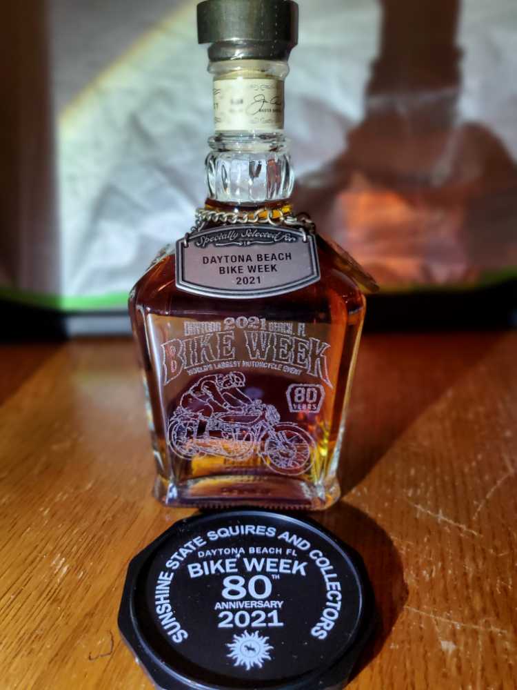 Daytona Bike Week 80th” 2021 - Jack Daniels’ Distillery (750 mL) alcohol collectible [Barcode 082184004289] - Main Image 3