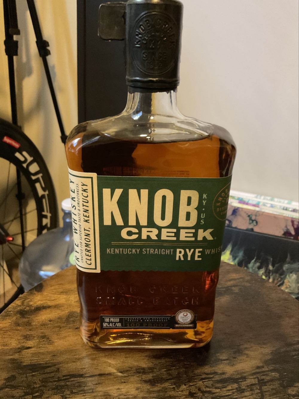 Knob Creek Rye Whiskey - Knob Creek Distillery, Clermont, KY (750 mL) alcohol collectible [Barcode 080686016748] - Main Image 3