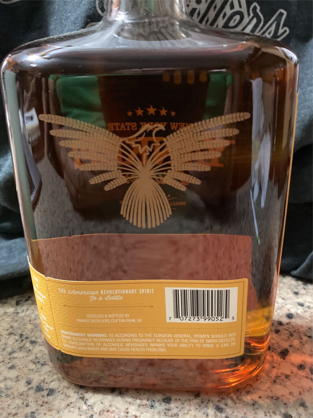 Yankee Distillers Straight Wheat Whiskey Nv 750 Ml. - Yankee Distillers (750 mL) alcohol collectible [Barcode 707273990525] - Main Image 2