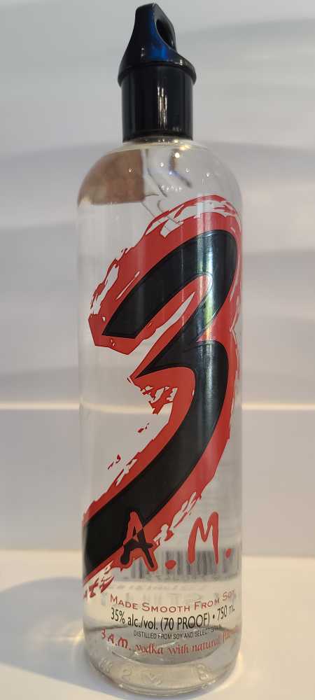 3 A.M. - 3 Vodka Distiling Co (750 mL) alcohol collectible [Barcode 813497004754] - Main Image 1