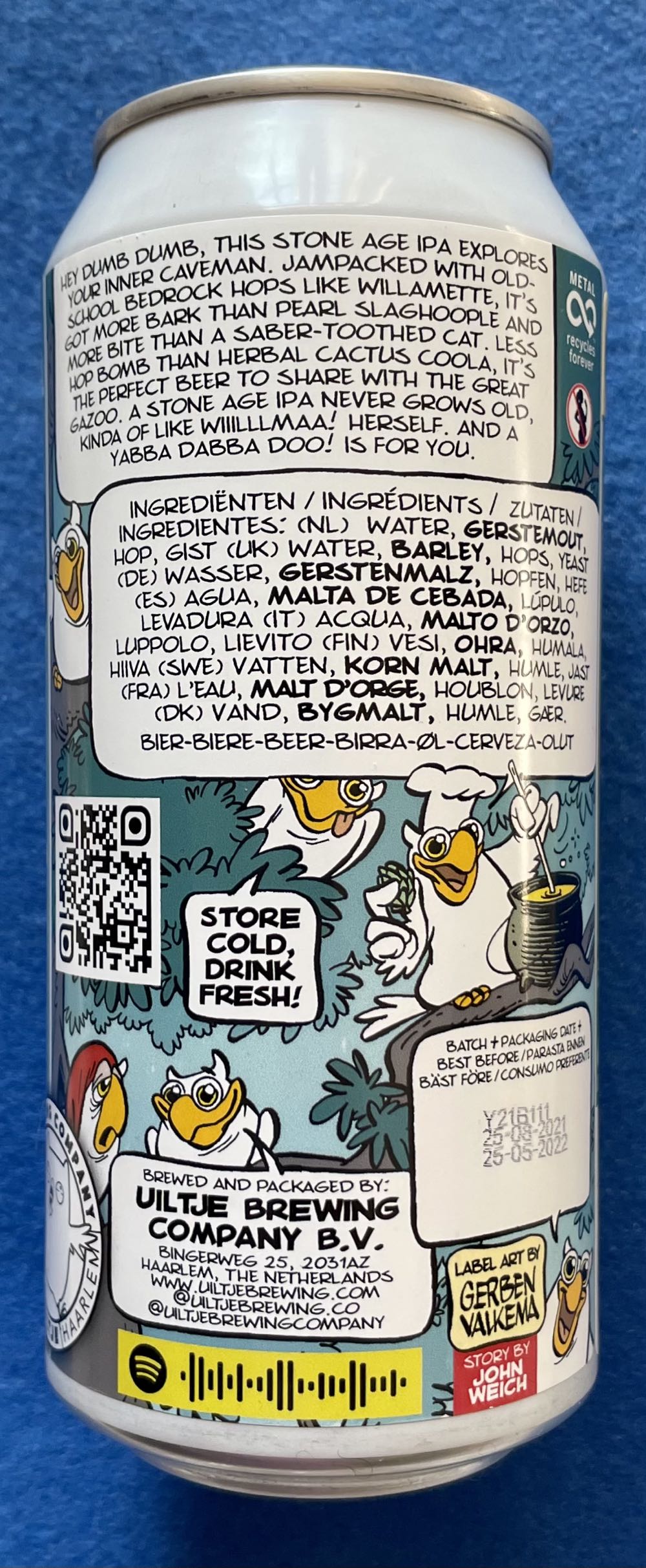 Fred & Willamette - Uiltje Brewing Company (440 mL) alcohol collectible [Barcode 8720254563626] - Main Image 2