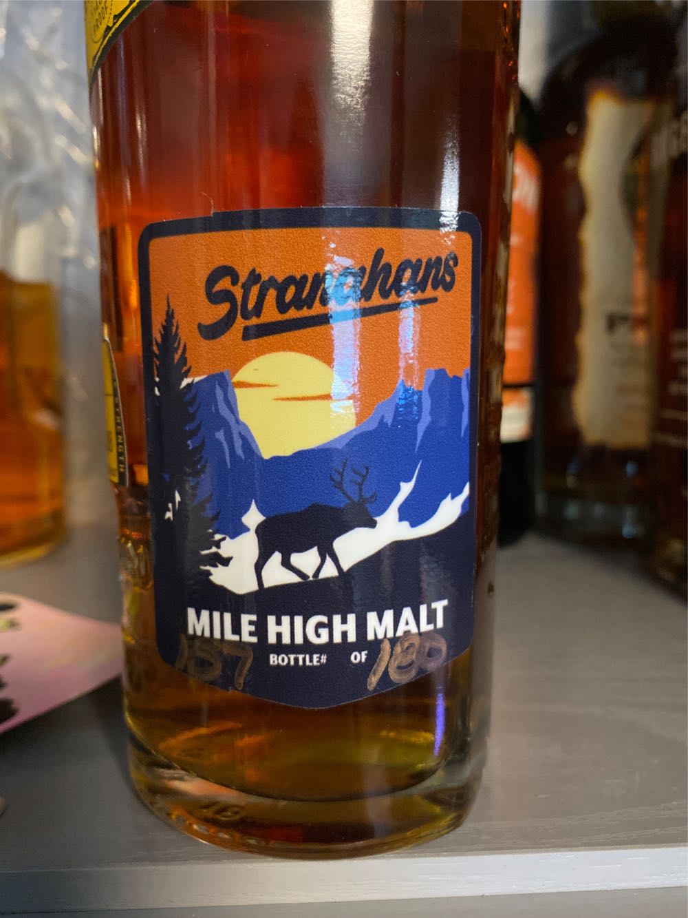 Stranahan’s Single Barrel Cask Strength - Stranahan’s Colorado Whiskey (750 mL) alcohol collectible [Barcode 811538019545] - Main Image 2