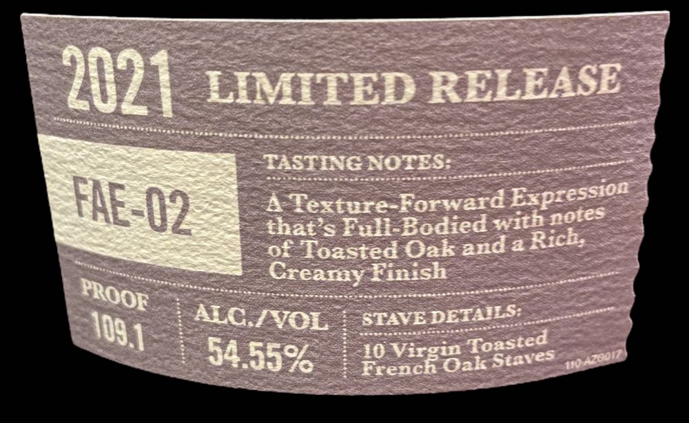 Maker’s Mark Wood Finishing Series - 2021 - FAE-02 - Maker’s Mark Distillery Inc. (750 mL) alcohol collectible [Barcode 085246501801] - Main Image 3