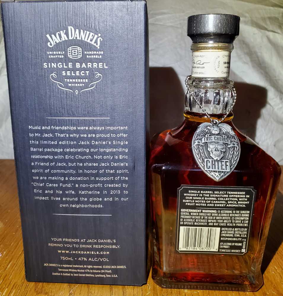 Eric Church 1st Edition  - Jack Daniels’ Distillery (750 mL) alcohol collectible [Barcode 082184087008] - Main Image 3