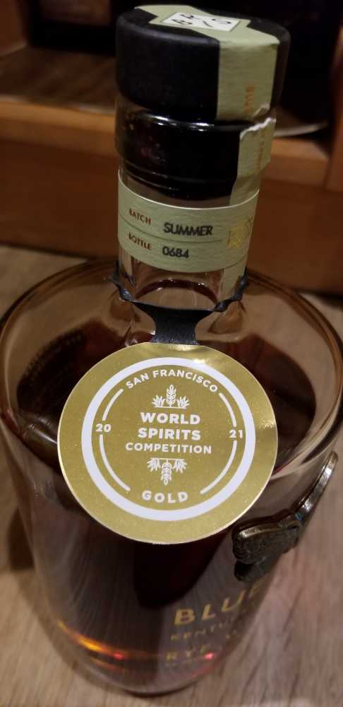 Blue Run Golden Straight Rye - Blue Run spirits, LLC (750 mL) alcohol collectible [Barcode 860004446811] - Main Image 2