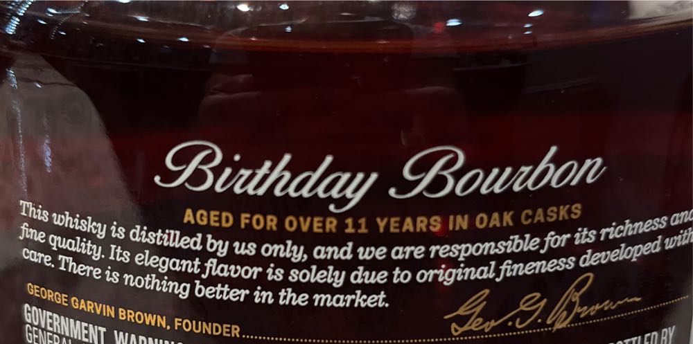 Old Forester 2019 Birthday Bourbon - Old Forestor Distilling Co. Louisville, KY (750 mL) alcohol collectible [Barcode 081128002466] - Main Image 2