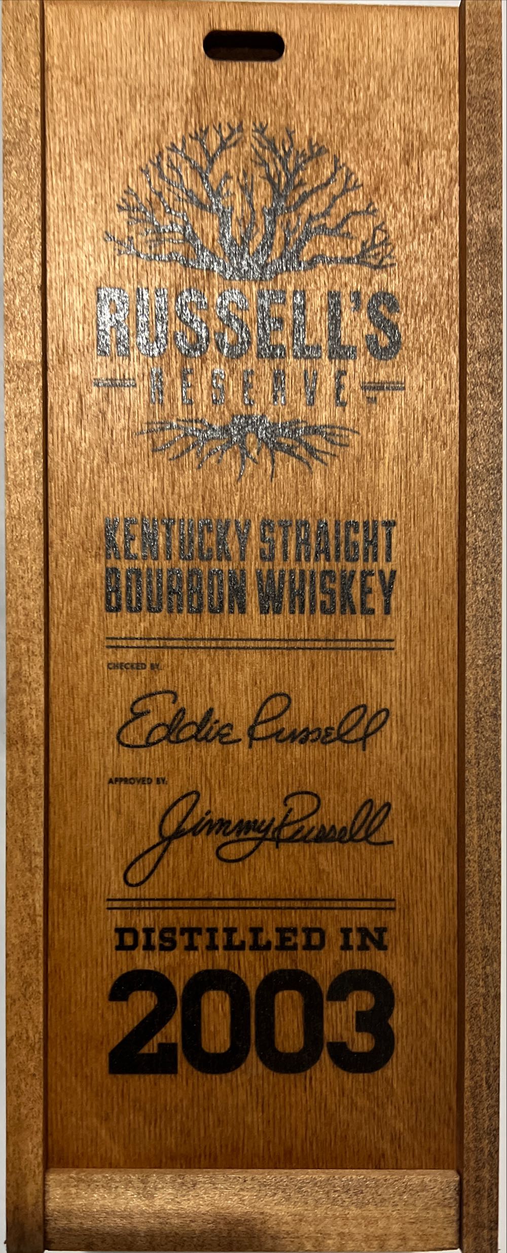 Russell’s Reserve 2003 - Wild Turkey (750 mL) alcohol collectible - Main Image 2