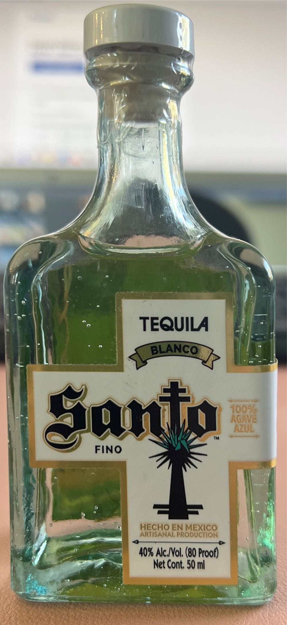 Santo Fino Blanco Tequila - NOM 1107 (750 mL) alcohol collectible [Barcode 787440374020] - Main Image 2