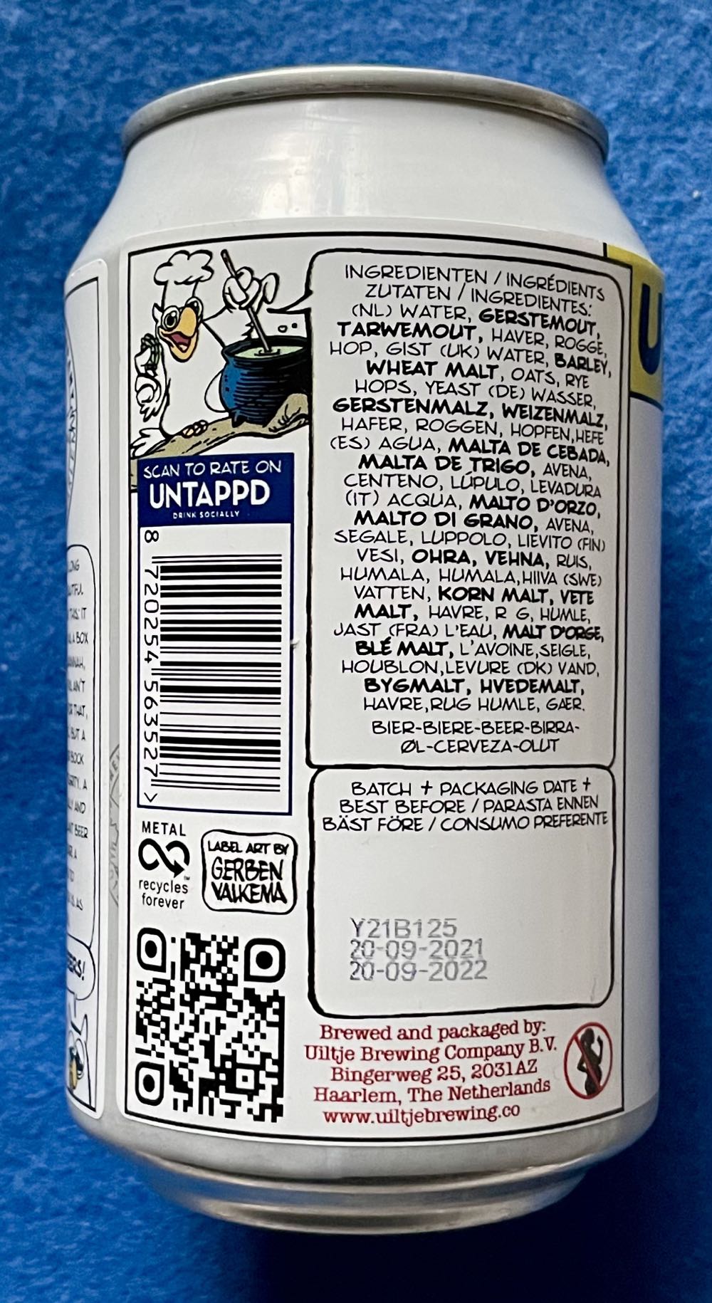Life’s Like A Bock Of Choco Lates - Uiltje Brewing Company (330 mL) alcohol collectible [Barcode 8720254563527] - Main Image 4