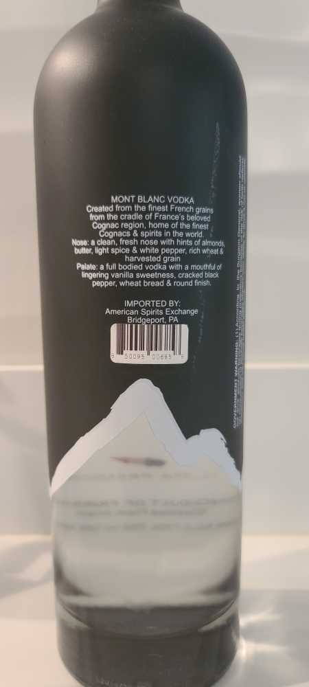 Mont Blanc  - n/a (750 mL) alcohol collectible [Barcode 850095006858] - Main Image 2