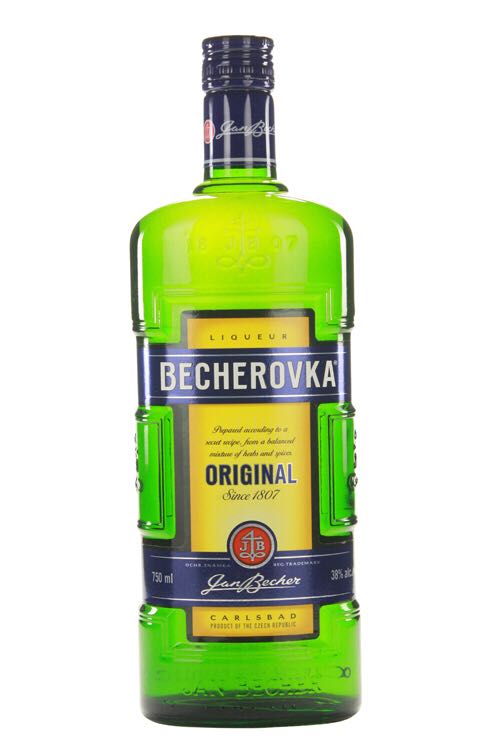 Becherovka Herbal Liqueur - Jan Becher (50mL) alcohol collectible [Barcode 8594405101148] - Main Image 2