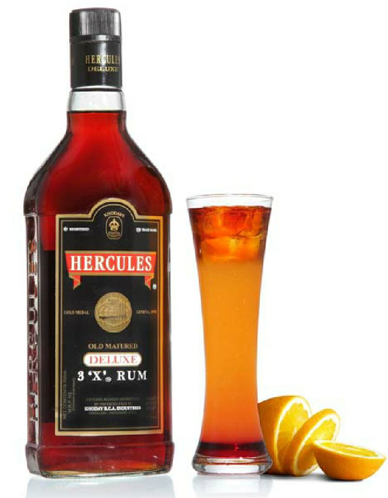 Khoday’s Hercules Rum - Khoday R. C. A. Industries (90mL) alcohol collectible - Main Image 2