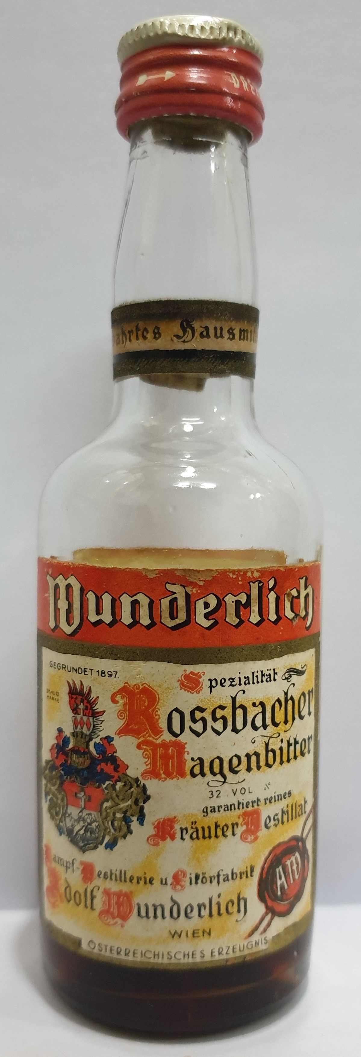 Wunderlich Rossbacher - Dampf-Destillerie (50mL) alcohol collectible - Main Image 1