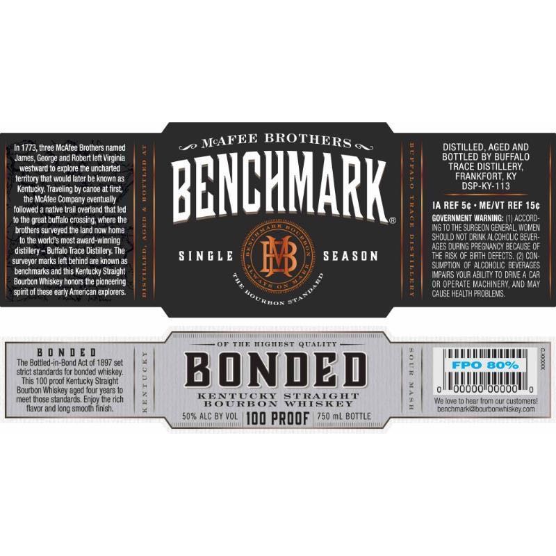 Benchmark Bonded - Buffalo Trace Distillery (750 mL) alcohol collectible [Barcode 088004041649] - Main Image 2