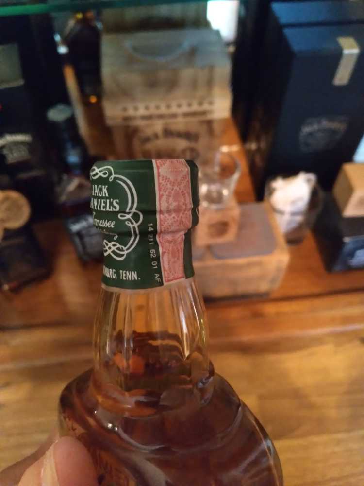 Green label - Jack Daniel Distillery (375 mL) alcohol collectible - Main Image 2