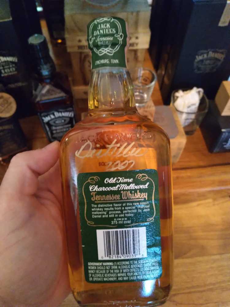 Green label - Jack Daniel Distillery (375 mL) alcohol collectible - Main Image 3