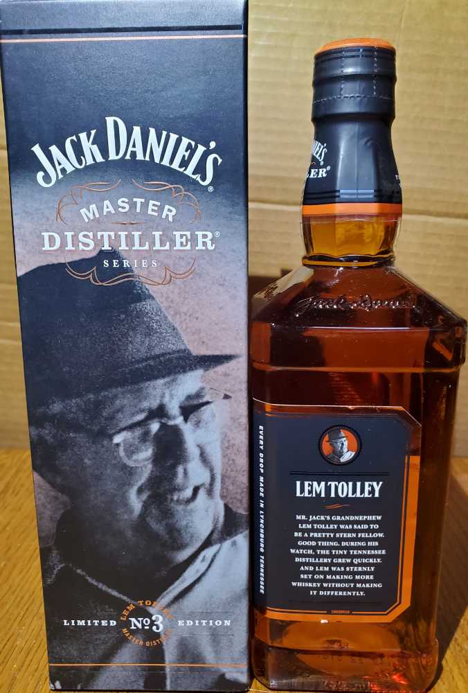 JD Master Distiller #3 - Lem Tolley - Jack Daniels’ Distillery (750 mL) alcohol collectible [Barcode 082184065518] - Main Image 4
