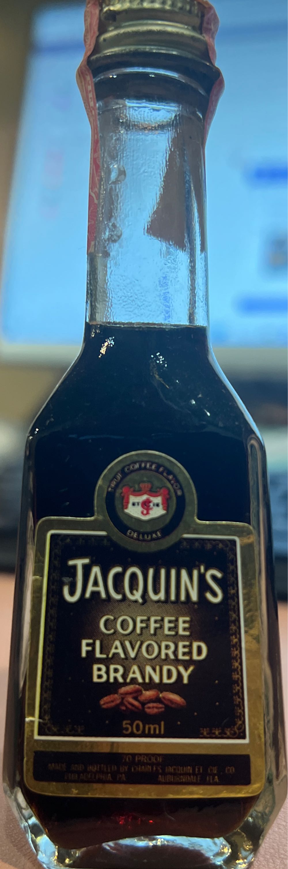 Jacquins Coffee Brandy  alcohol collectible - Main Image 2