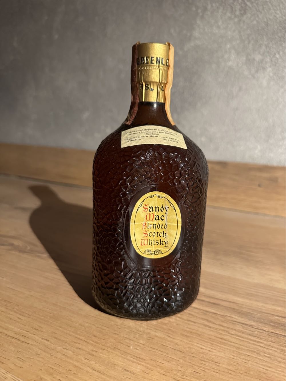 Sandy Macdonald - Macdonald Greenlees alcohol collectible - Main Image 2