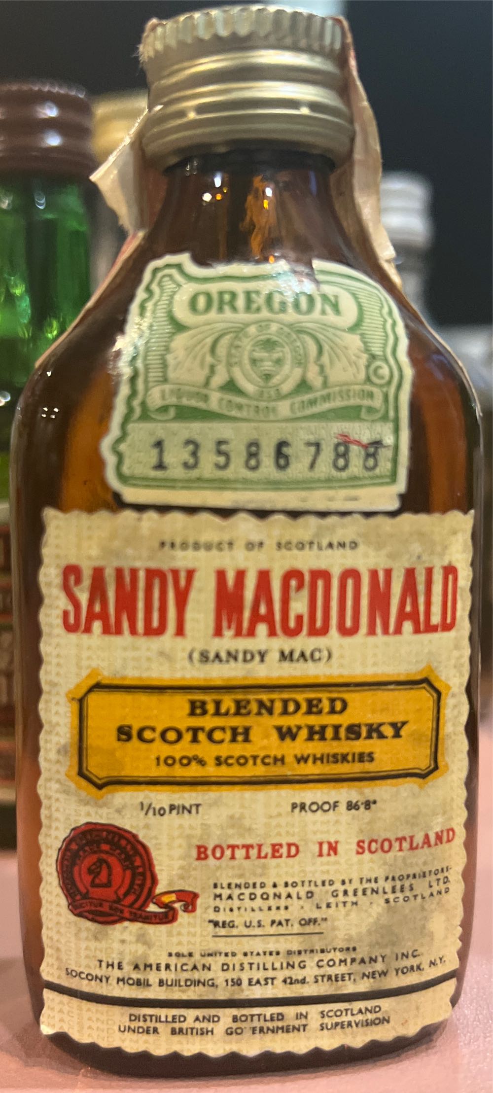 Sandy Macdonald - Macdonald Greenlees alcohol collectible - Main Image 3