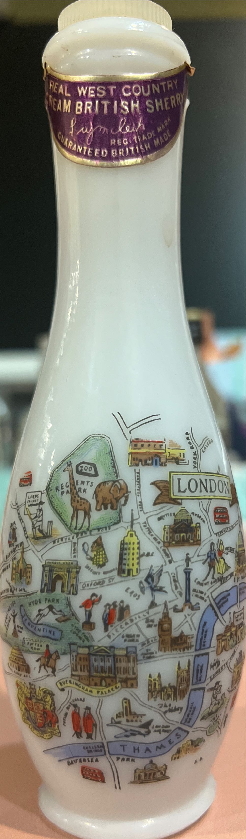 Real West Country British Sherry  alcohol collectible - Main Image 3