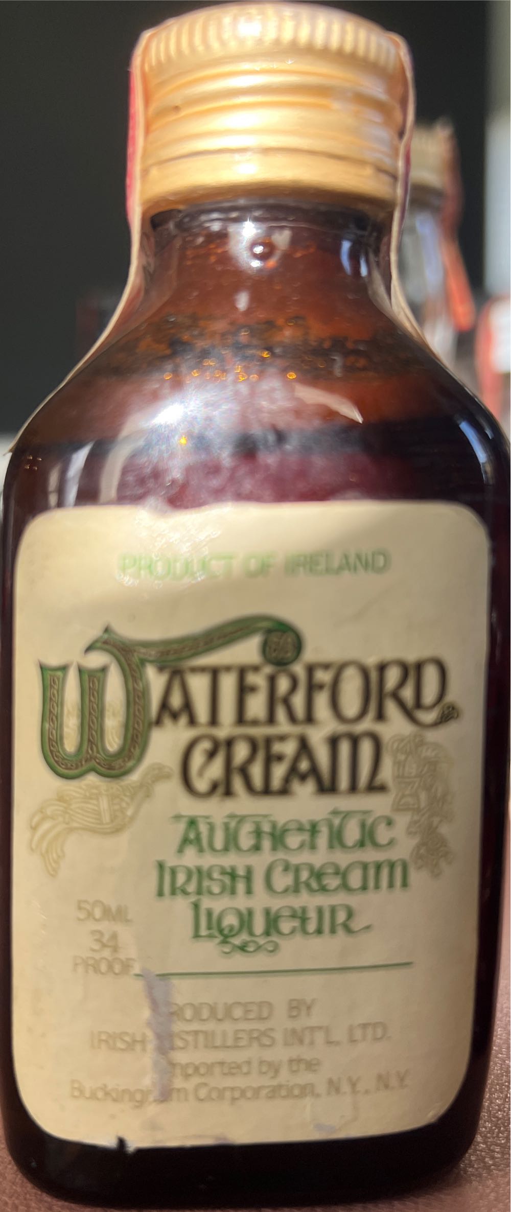 Waterford Cream  alcohol collectible - Main Image 2