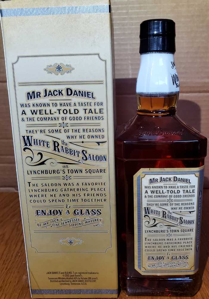 White Rabbit Saloon Bottle - Special Edition - Jack Daniel‘s Distillery (700 mL) alcohol collectible [Barcode 5099873052914] - Main Image 3
