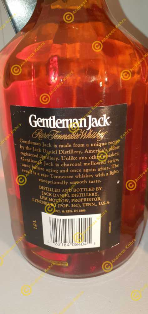 Gentleman Jack With Tag And Box - Jack Daniels Distillery (1 L) alcohol collectible [Barcode 082184084045] - Main Image 3