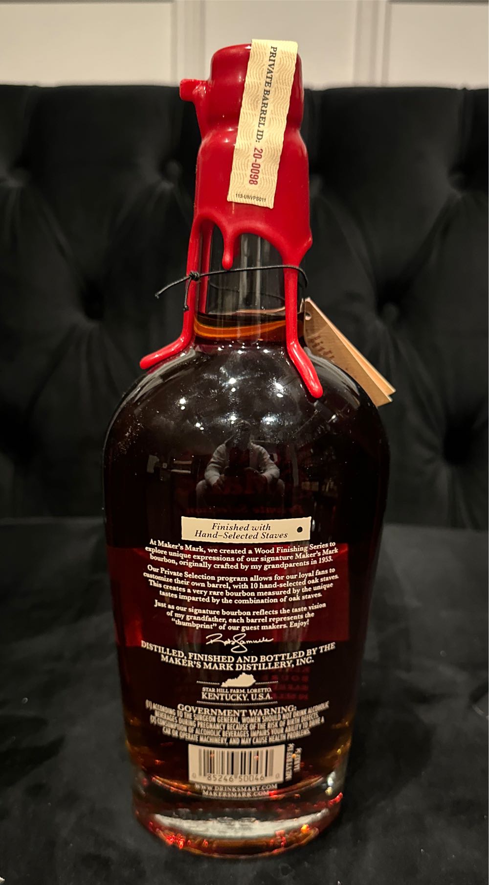 Maker’s Mark - Private Selection - Mass Sel Citrus Bomb - Maker’s Mark Distillery Inc. (750 mL) alcohol collectible [Barcode 085246500460] - Main Image 2