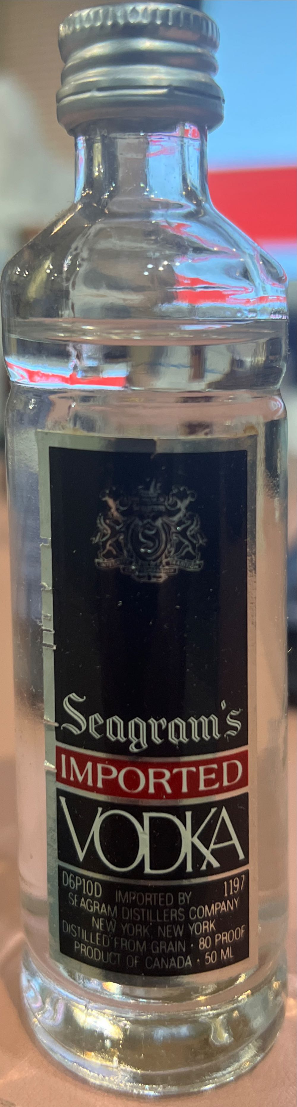 Seagrams Vodka  alcohol collectible - Main Image 2