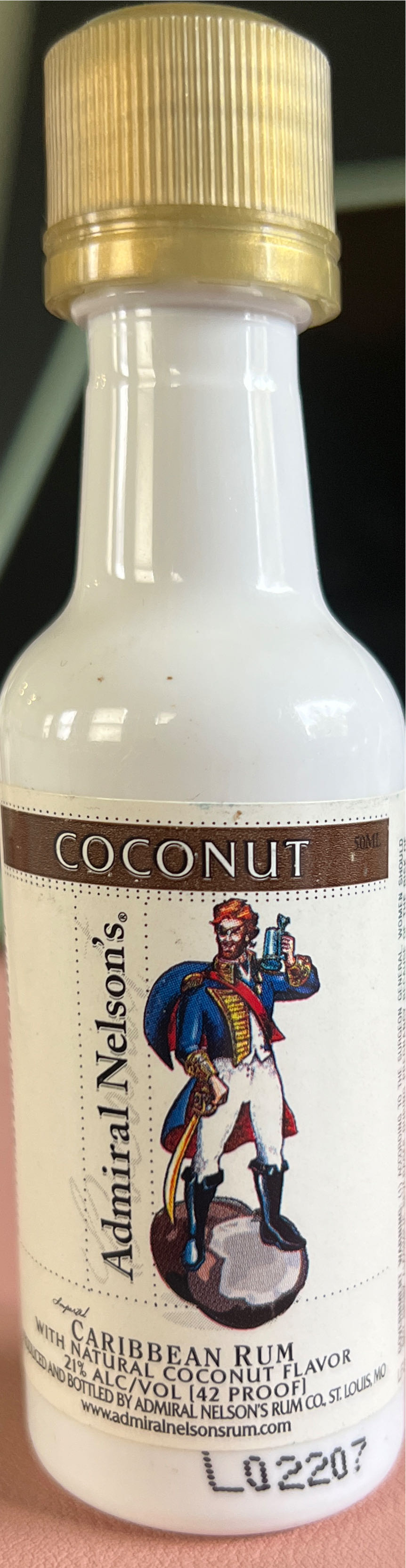 Admiral Nelson Coconut 50ml | Colonial Liquors  (50 mL) alcohol collectible [Barcode 096749086467] - Main Image 2