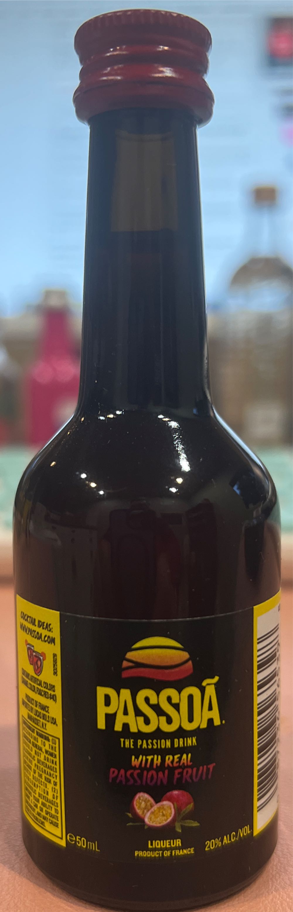Passoa Passion Fruit Liqueur - Passoa (50 mL) alcohol collectible [Barcode 087236565398] - Main Image 2