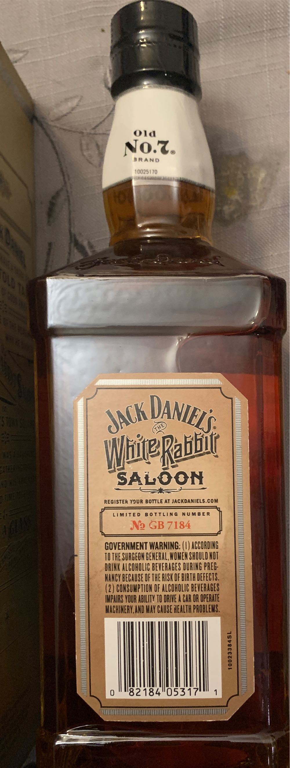 JD White Rabbit Saloon Special Edition - Jack Daniel‘s Distillery (750 mL) alcohol collectible [Barcode 082184053171] - Main Image 2