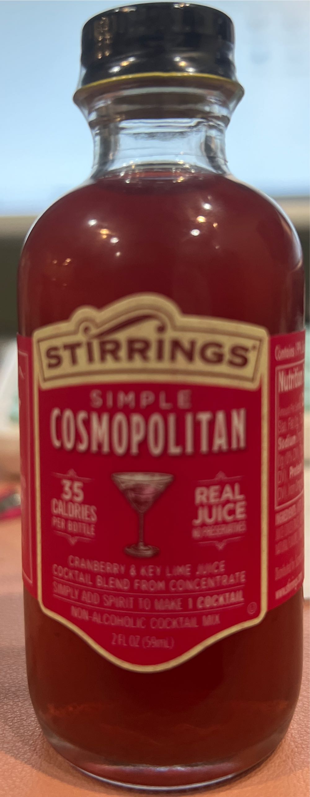 Stirrings Simple Cosmopolitan 2oz Luekens Wine & Spirits  alcohol collectible [Barcode 088004043988] - Main Image 2