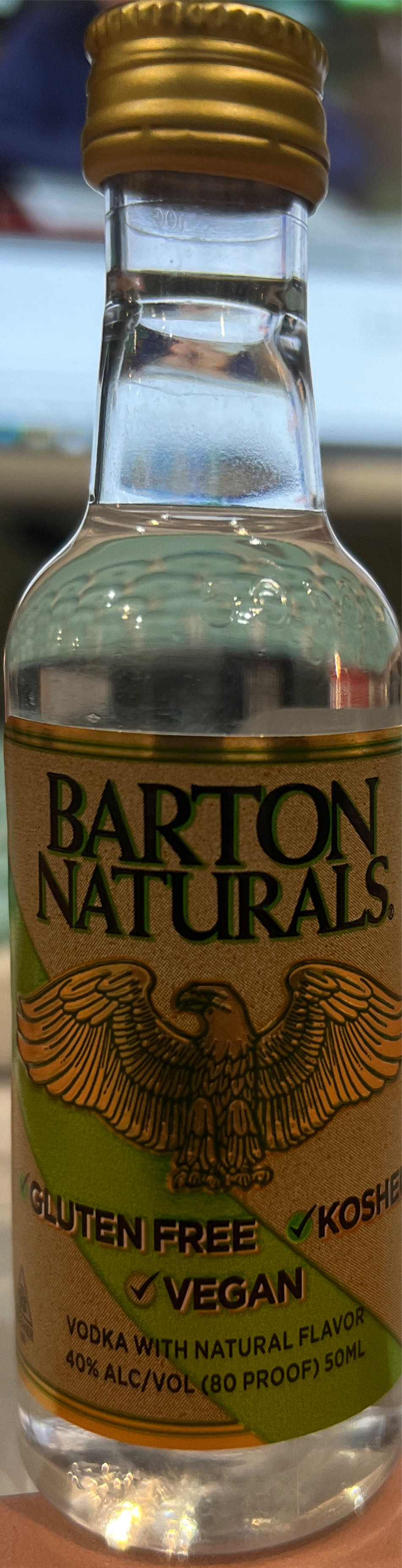 Barton Naturals Vodka Mini  alcohol collectible [Barcode 088004040567] - Main Image 2