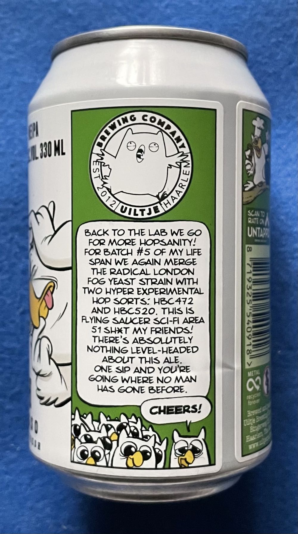 My Life Span 5 - Uiltje Brewing Company (330 mL) alcohol collectible [Barcode 8719325540918] - Main Image 3