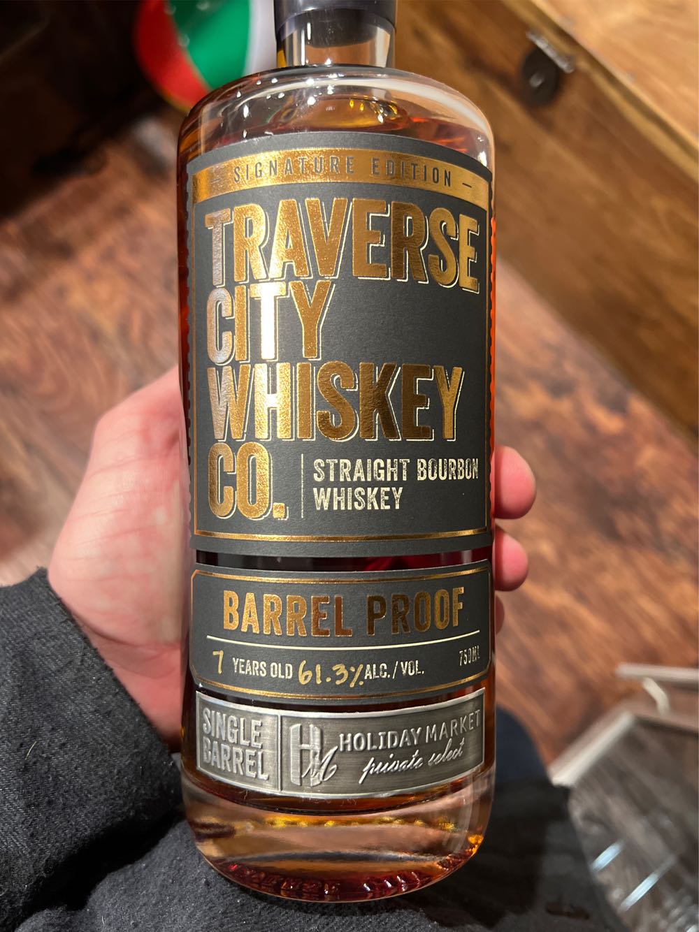 Traverse City Whiskey Co. Barrel Proof Bourbon - Traverse City Whiskey Co. (750mL) alcohol collectible [Barcode 859122005130] - Main Image 2